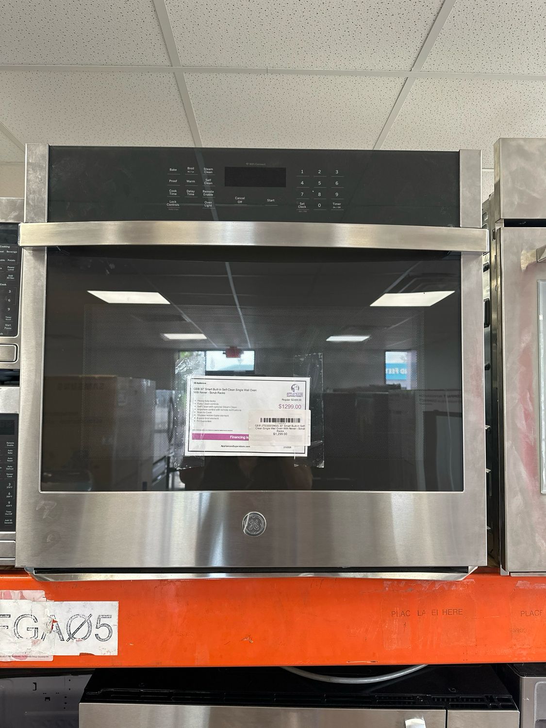 GE® JTS3000SNSS 30" Smart Built-In Self-Clean Single Wall Oven  With Never - Scrub Racks