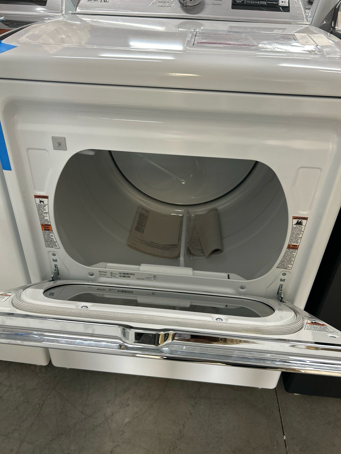 Maytag MED6230RHW SMART TOP LOAD ELECTRIC DRYER WITH EXTRA POWER BUTTON - 7.4 CU. FT.