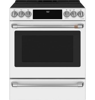 Café™ 30"  Slide-In, Front-Control, Induction and Convection Range  CHS900P4MW2