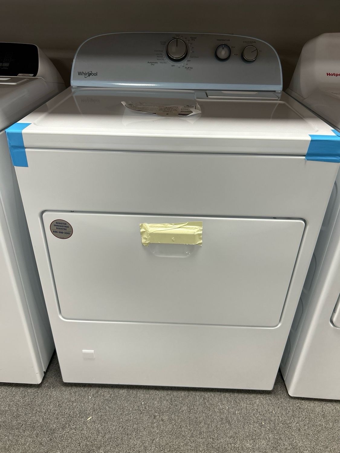 Whirlpool WED4950HW 7.0 cu. ft. Top Load Electric Dryer with AutoDry™ Drying System