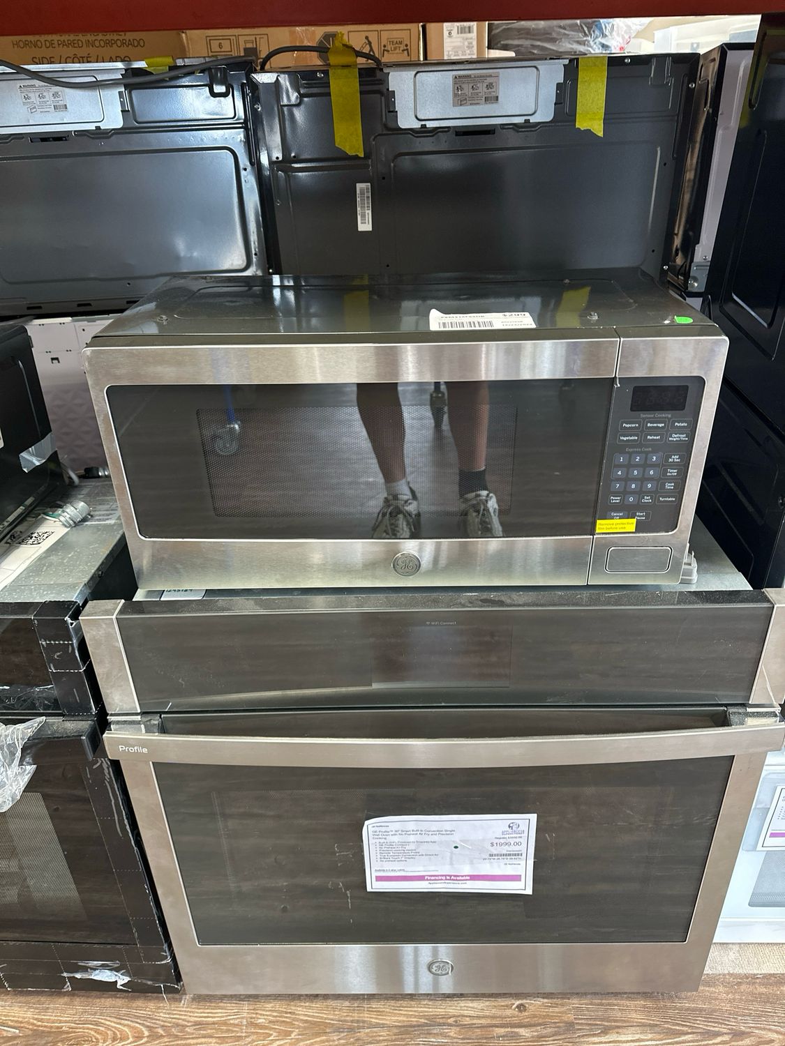 GE Profile PEM31SFSS 800W Countertop Microwave Oven