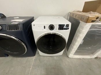 GE GFD65ESSVWW 7.8 Cu. Ft. 12-Cycle Electric Dryer with Steam