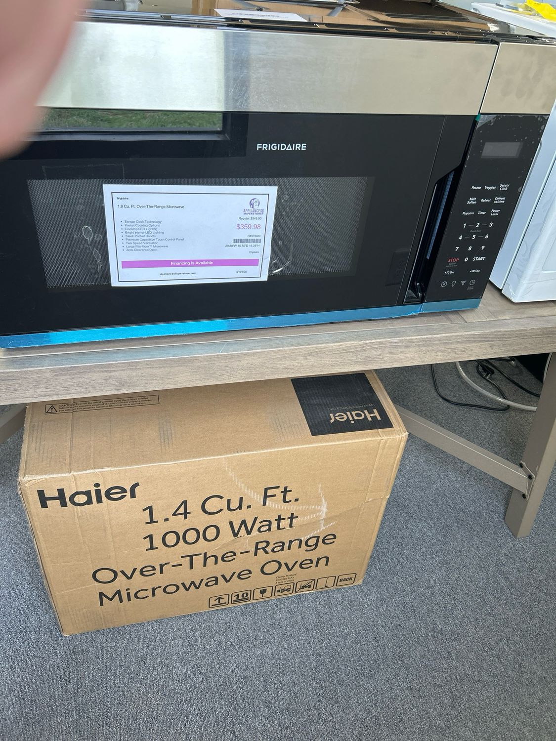 Frigidaire FMOW1852AS OTR Microwave 1.8 cu ft SS