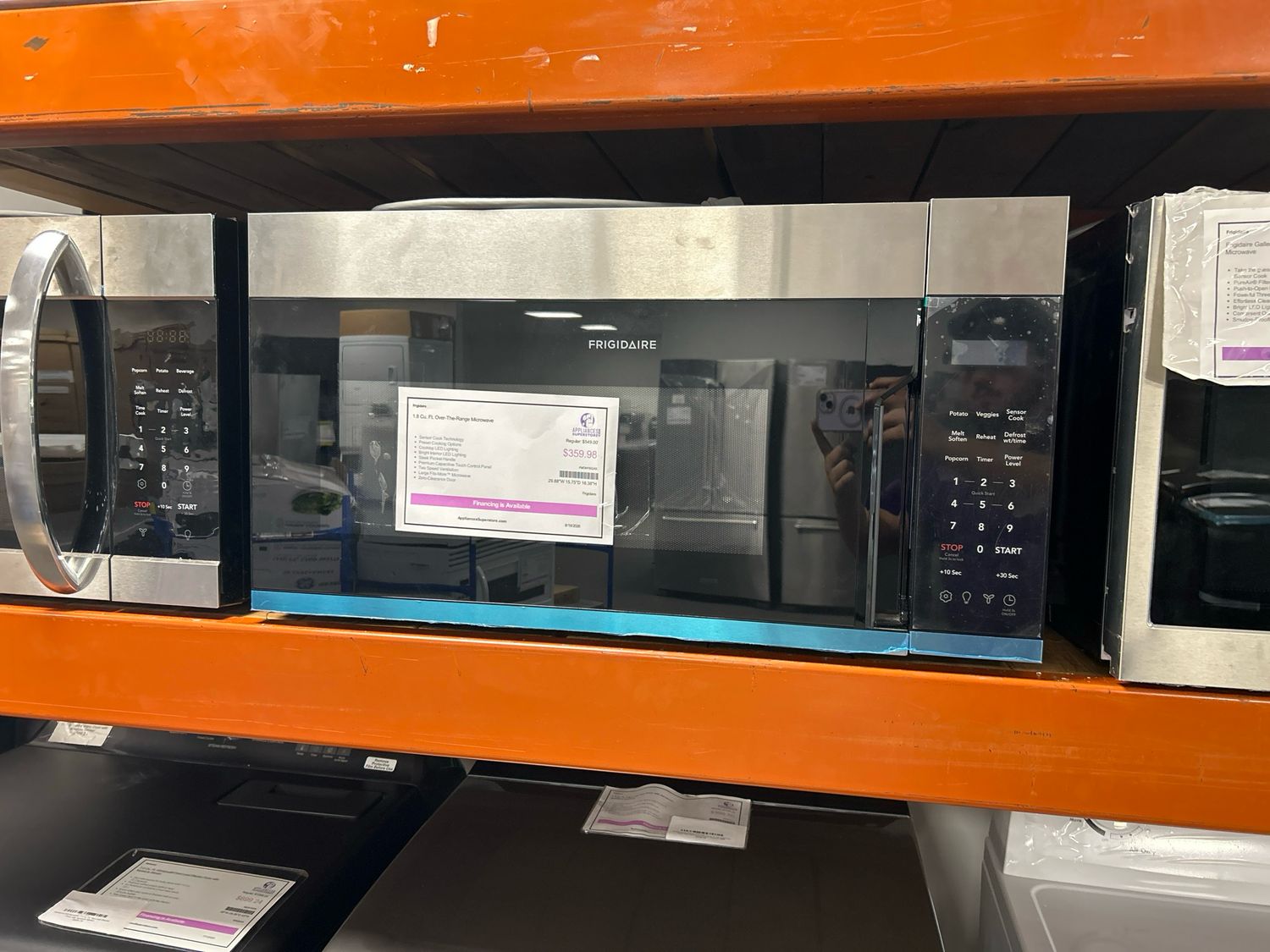 Frigidaire FMOW1852AS OTR Microwave 1.8 cu ft SS