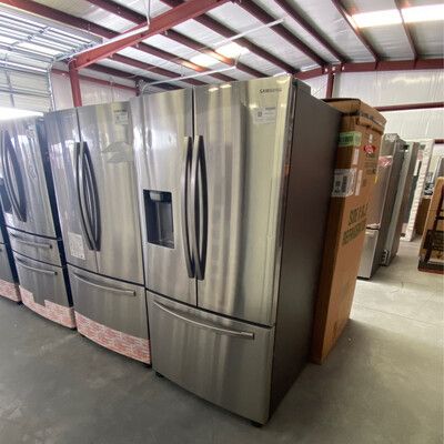 Samsung RF27T5241SR 27 Cu Ft French Door Refrigerator with Dual Ice Maker Stainless Steel