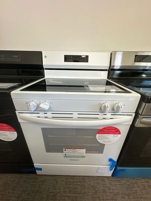 Frigidaire 30" FCRE3062AW White Electric Range with the EvenTemp®