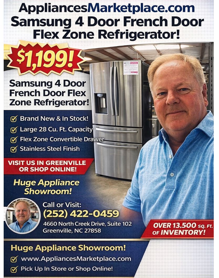 Samsung RF28R7201SR 4-Door French Door Refrigerator with FlexZone Drawer in Stainless Steel 28 cu. ft.