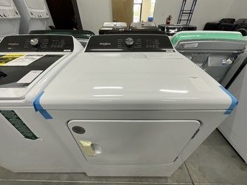 Whirlpool WED5050LW 7.0 Cu. Ft. Top Load Electric Moisture Sensing Dryer with Steam