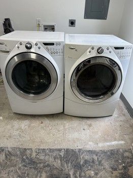 Pre Owned Whirlpool Duet Front Load Washer/Dryer Set WFW9550WW10PO WED9750WW0PO Pre-Owned Appliance
