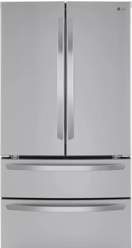 LG LMWS29626S 29 Cu. Ft. 4-Door French Door Refrigerator – PrintProof™ Stainless Steel