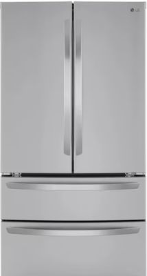 LG LMWS29626S 29 Cu. Ft. 4-Door French Door Refrigerator – PrintProof™ Stainless Steel