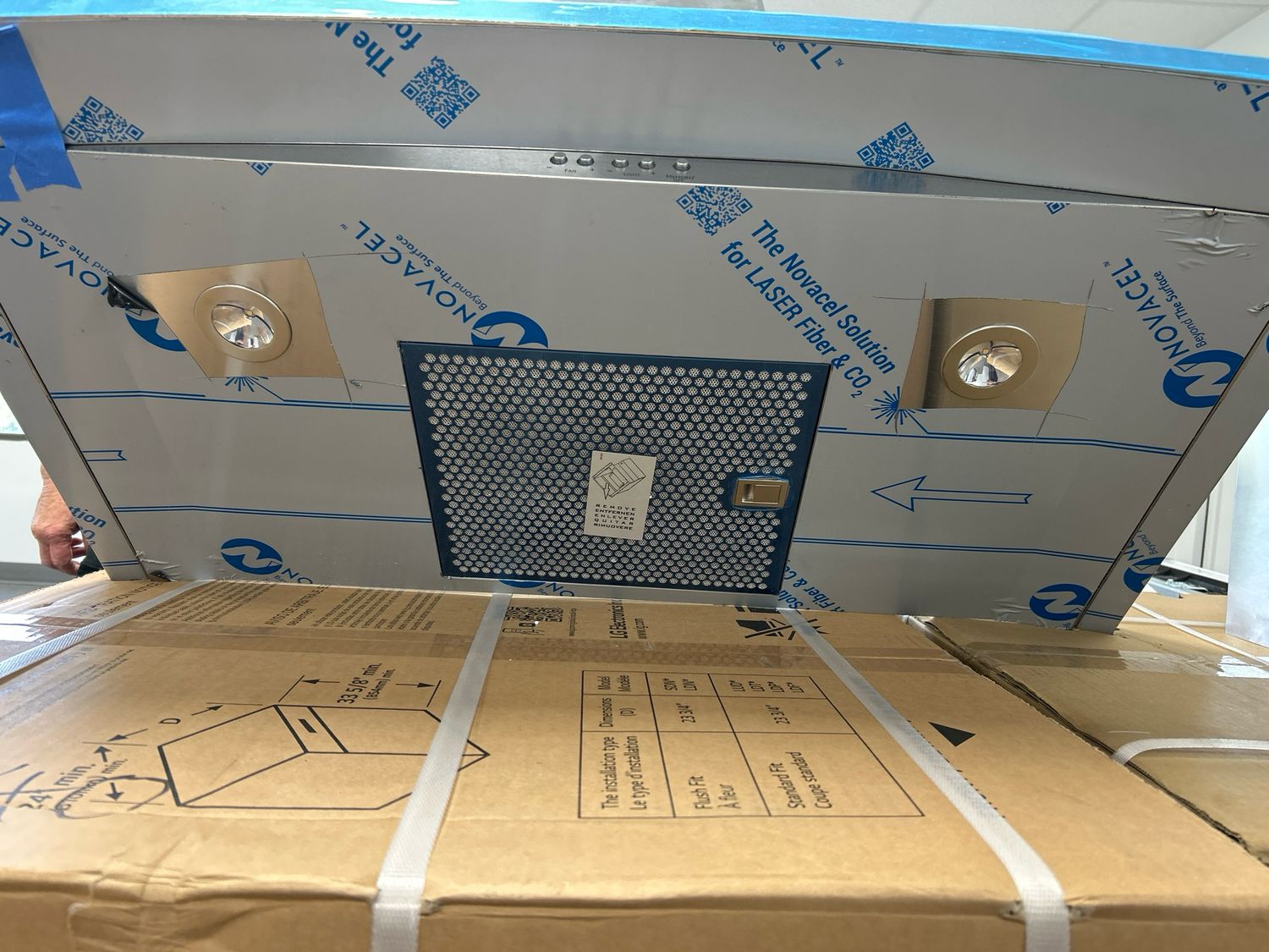 GE Cafe UVW7361SWSS 36" Inch Wall Range Hood