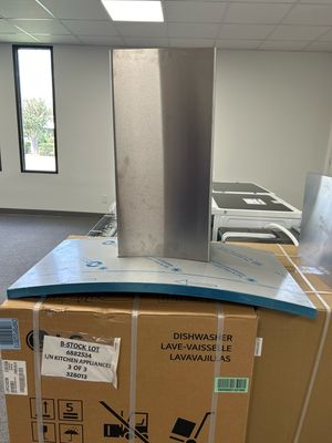 GE Cafe UVW7361SWSS  36" Inch Wall Range Hood