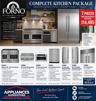 Forno Appliance Package Affordable Luxury