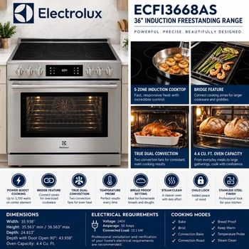 Electrolux ECFI3668AS 36" Induction Range - Stainless