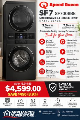 Speed Queen Laundry Center SF7008BE