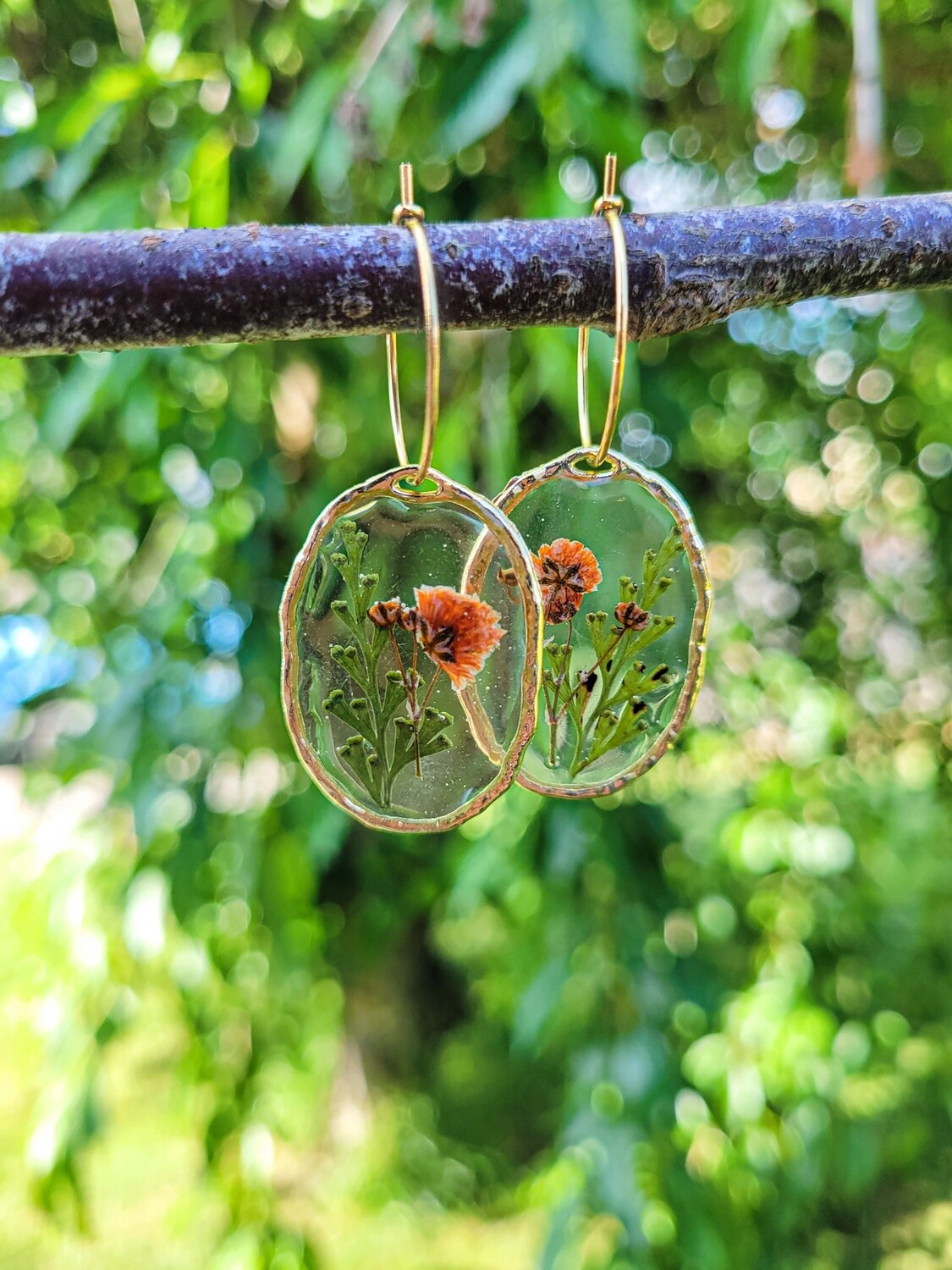 Pressed Flower Dangle