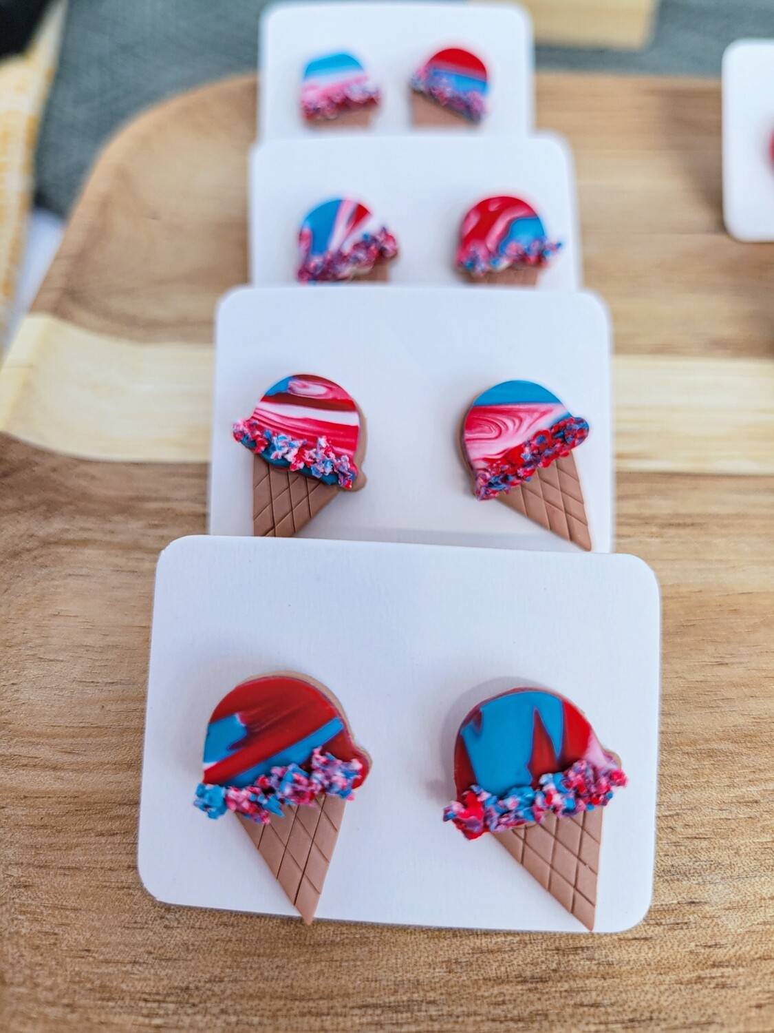 RWB Ice Cream Cone Stud