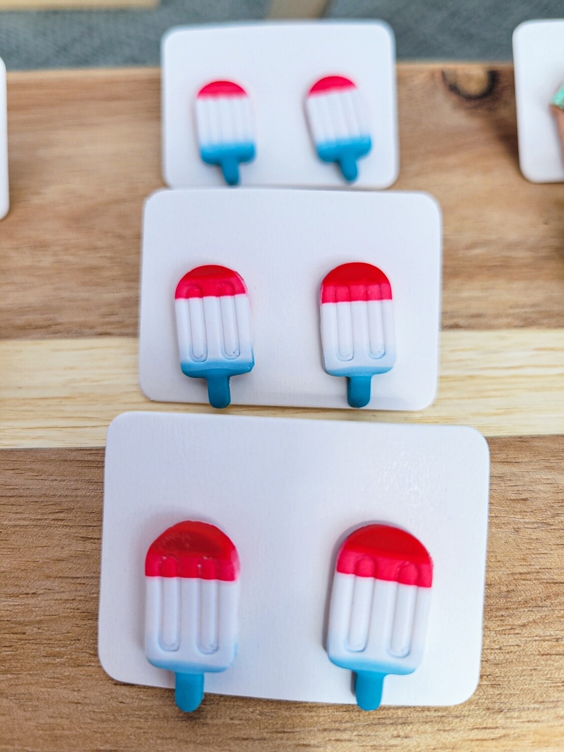 Red, White &amp; Blue Popsicle Studs