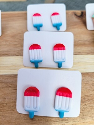 Red, White &amp; Blue Popsicle Studs