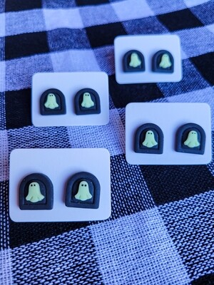 Tombstone ghostie studs
