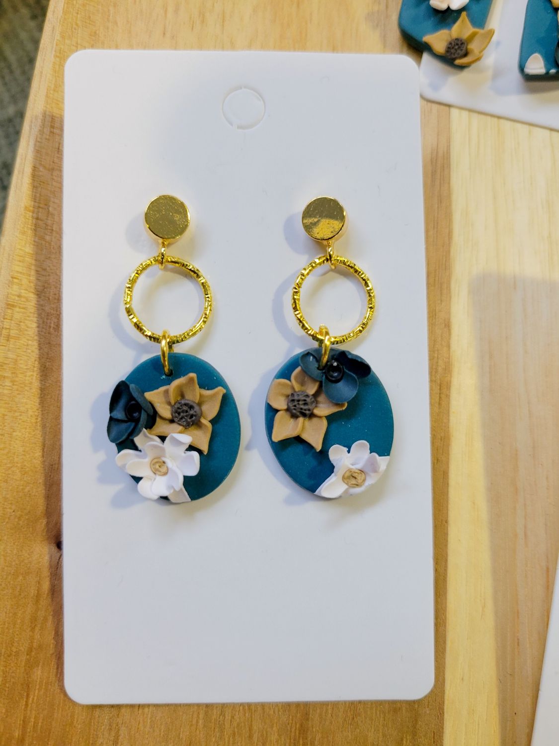 Deep blue florals