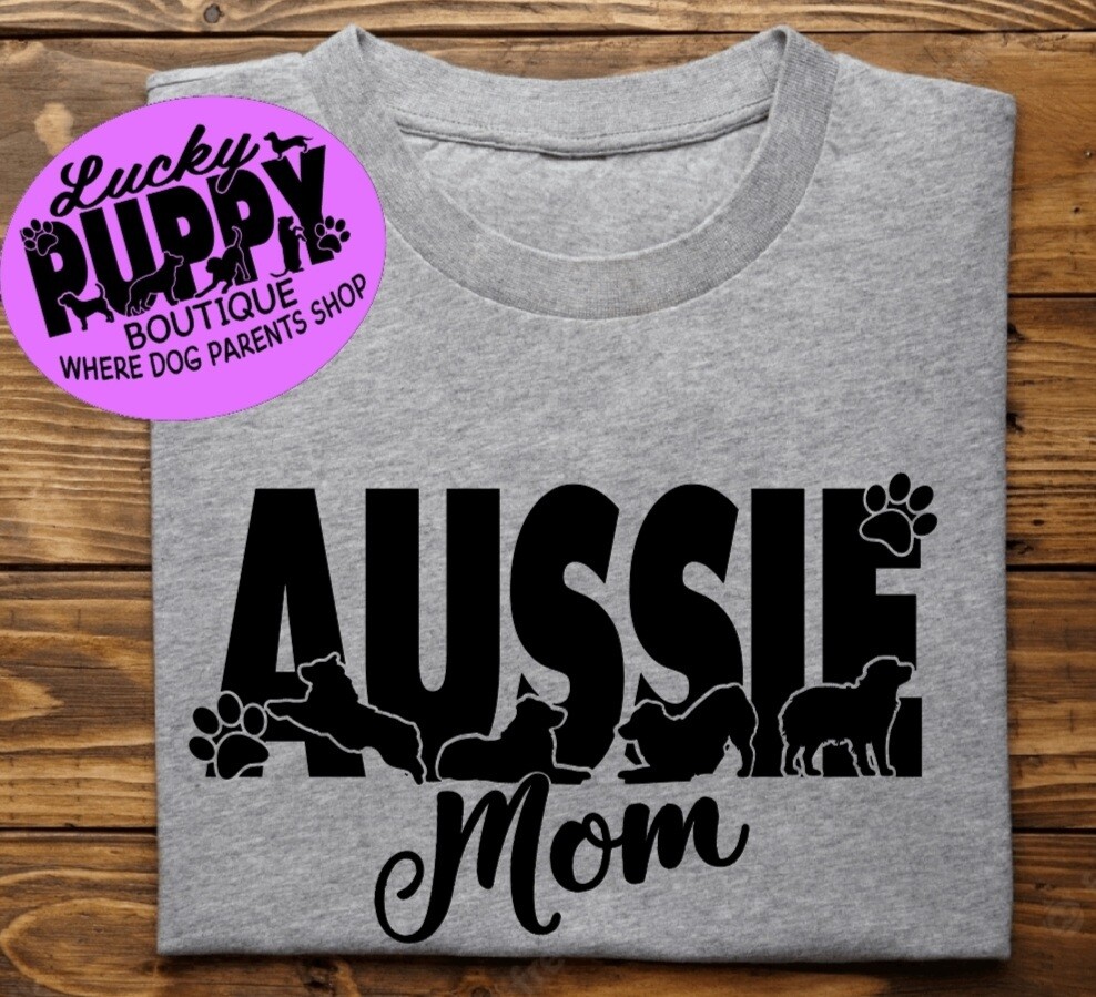 Dog Breed Mom Tshirts. Many Breeds to choose from. Click link to see if we have your breed!
