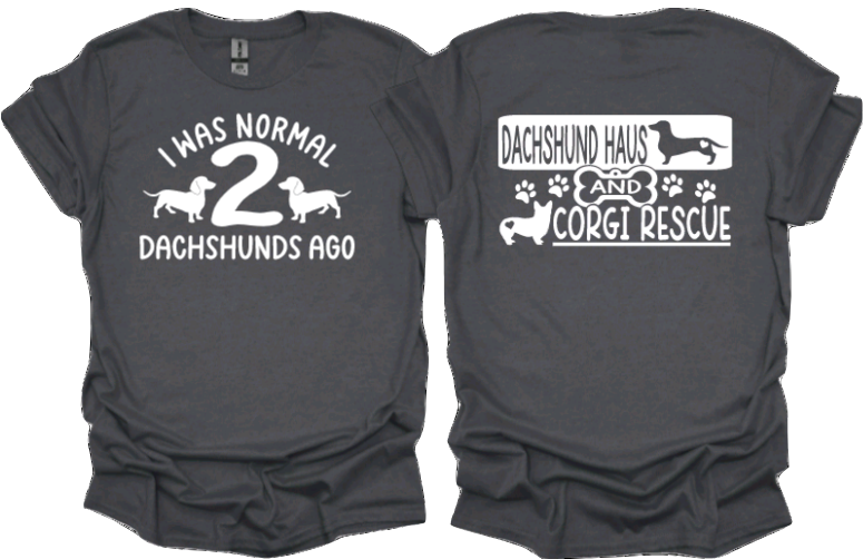 I was normal 2 dachshunds ago with DHACR logo on back