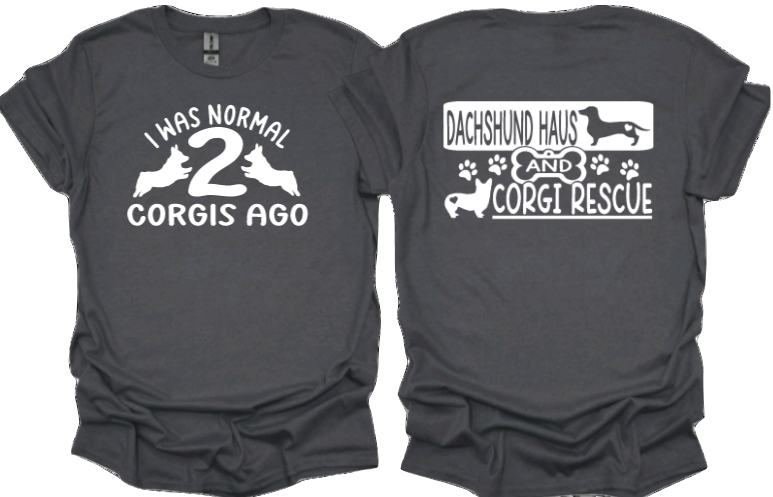 I was normal 2 corgis ago with DHACR logo on back