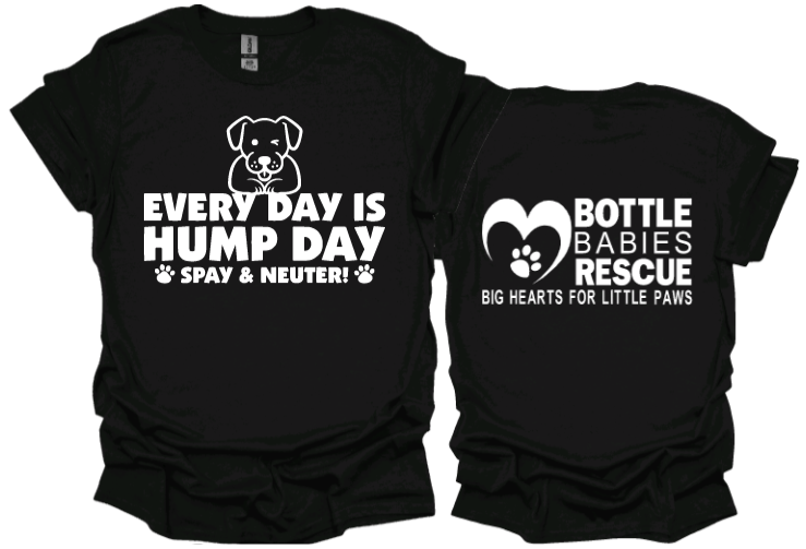 Every Day is Hump Day
Unisex Tshirt or crewneck sweatshirt with BBR Logo on Back
