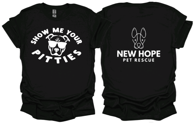 Show me your Pitties unisex Tshirt or sweatshirt with NHPR Logo on back