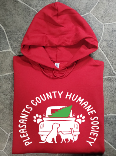 Pleasants County Humane Society Holiday Design Tshirt, sweatshirt or hoodie