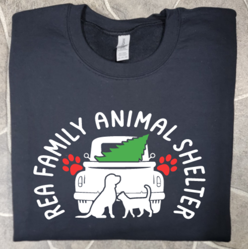Rea Family Animal Shelter Holiday Design Tshirt, sweatshirt or hoodie