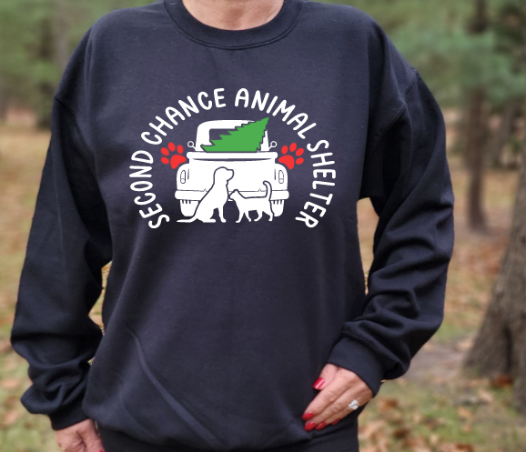 Second Chance Animal Shelter Holiday Design Tshirt, sweatshirt or hoodie