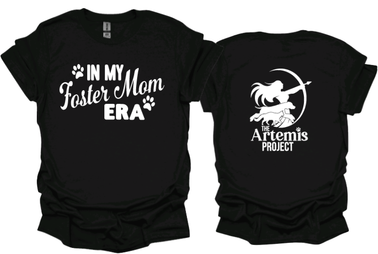 In my foster mom era 
Unisex tshirt or crewneck sweatshirt with The Artemis Project logo on back