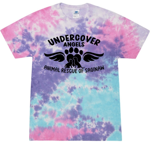 Undercover Angels Logo Tie Dye Tshirt