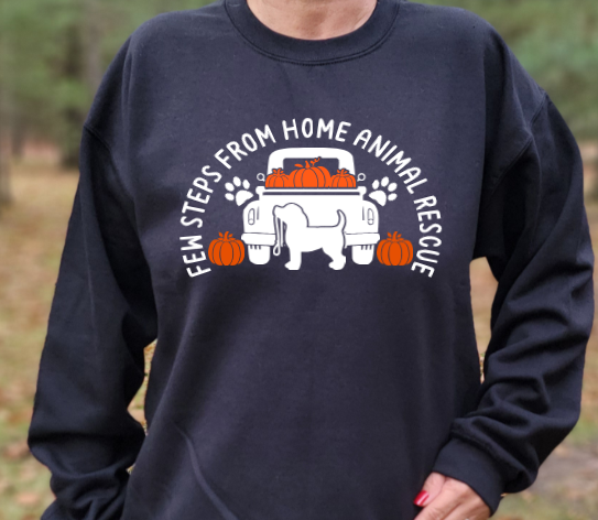 Few Steps from Home Animal Rescue Fall logo design. Tshirt Sweatshirt Hoodie