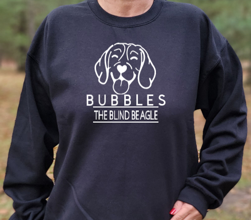 Bubbles the Blind Beagle Tshirt, sweatshirt or hoodie
