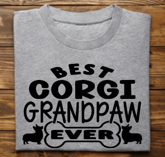 Best corgi grandpaw ever with DHACR logo on back