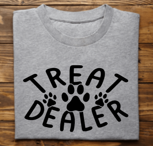 Treat Dealer Unisex Tshirt or sweatshirt with New Hope Pet Rescue Logo on back