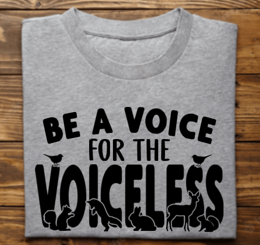 Be a voice for the voiceless with Nottingham Nature Nook logo on back Unisex Tshirt or Sweatshirt