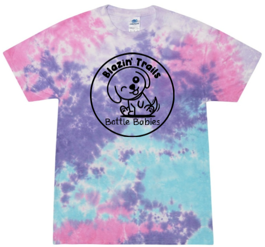 Blazin Trails Bottle Babies Tie Dye Unisex Tshirt