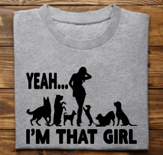 Yeah I&#39;m That Girl Unisex tshirt or crewneck sweatshirt with option for ARAR Logo on back