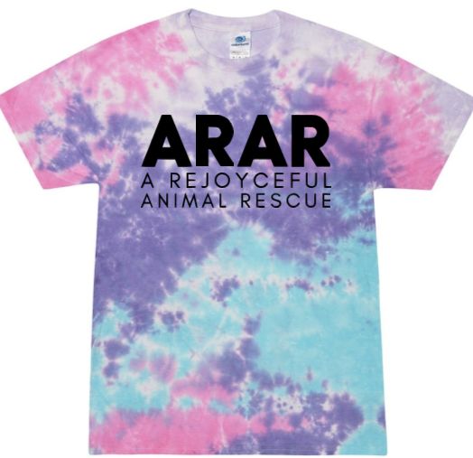 ARAR Logo Tie Dye Tshirt Solid Black