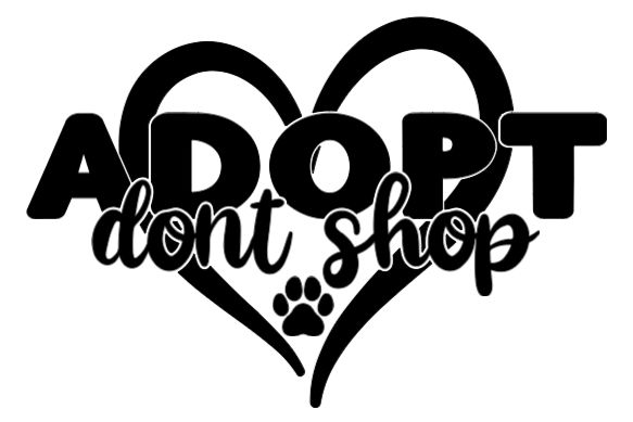 Adopt Dont Shop Vinyl window decal