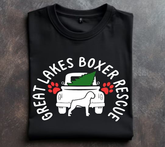 Great Lakes Boxer Rescue Holiday Design Tshirt, Hoodie Or Crewneck Sweatshirt