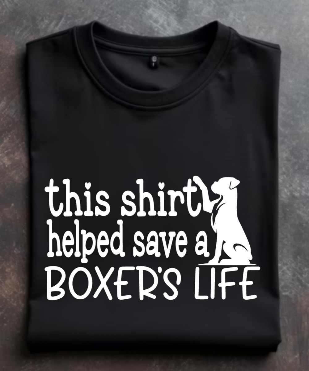 This shirt helped save a boxers life Unisex Tshirt or Crewneck Sweatshirt with GLBR logo on back