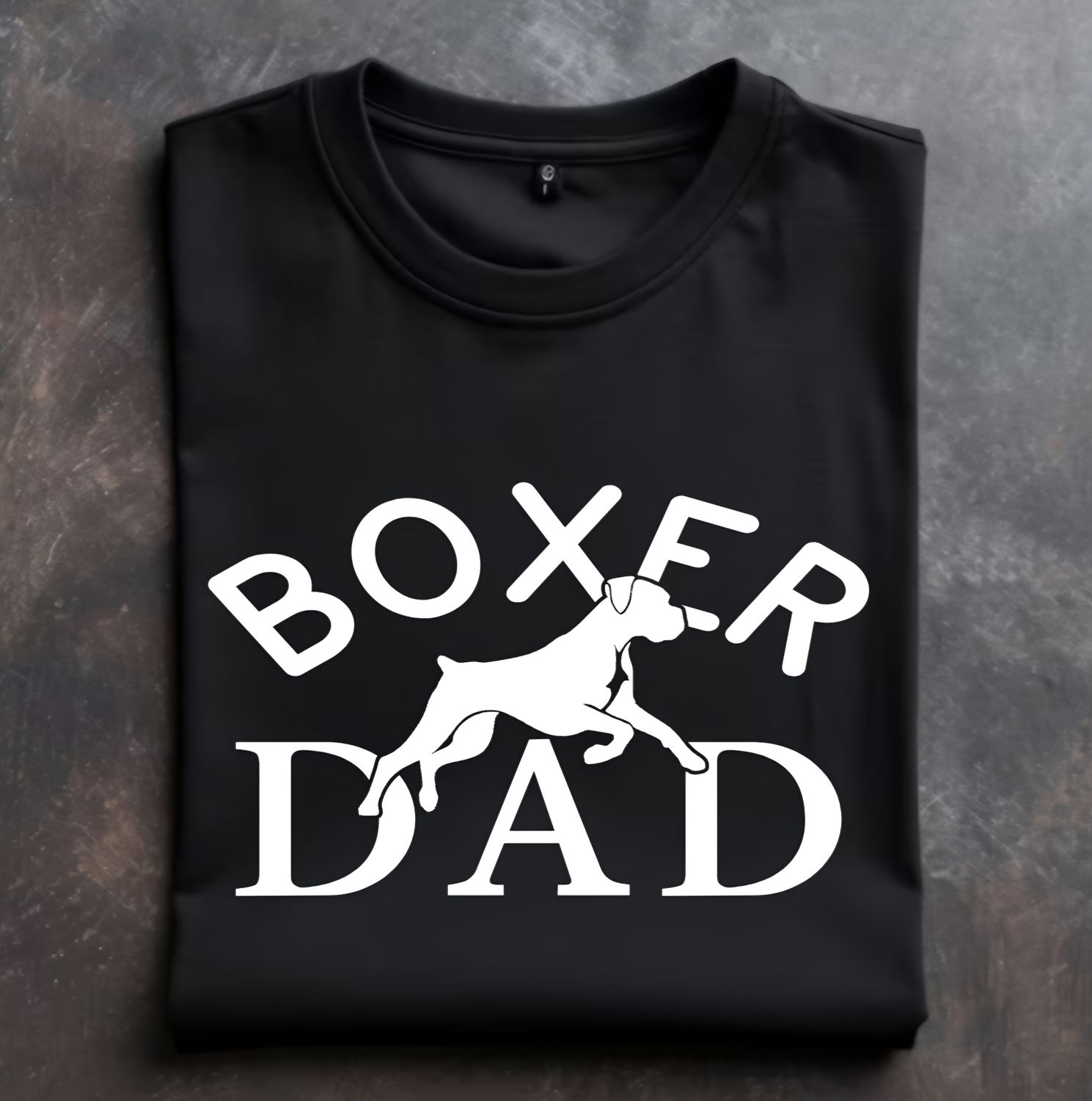 Boxer Dad with option for Great Lakes Boxer Rescue Logo on Back