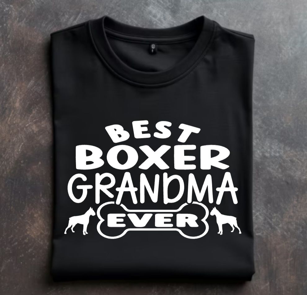 Best Boxer Grandma Ever Unisex Tshirt or Crewneck Sweatshirt with option for GLBR logo on back