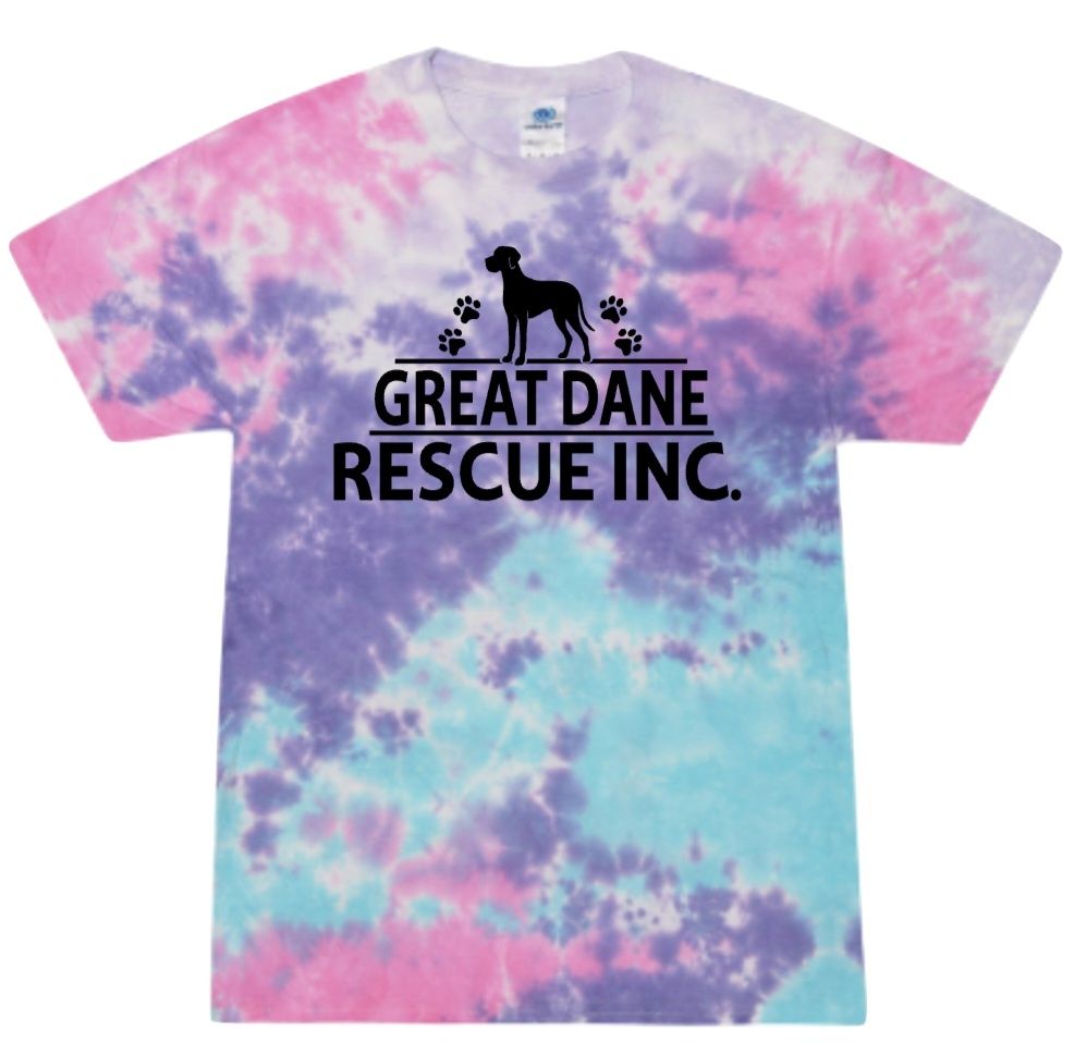 Great Dane Rescue Inc Tie Dye Unisex Tshirt